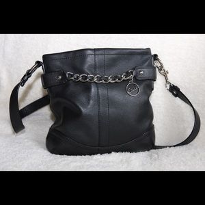 Coach Black Leather Crossbody Bag